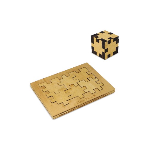 Cube en bois Puzzle personnalisé