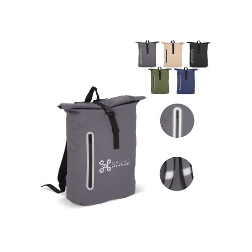 Sac à dos à enroulement 20L en R-PET 600D enduit de PU - 1
