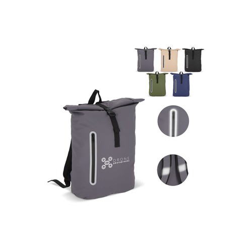 Sac à dos à enroulement 20L en R-PET 600D enduit de PU - 1