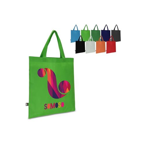 R-PET Sac de transport non tissé poignées courtes 38 x 42cm 75g/m² - 1