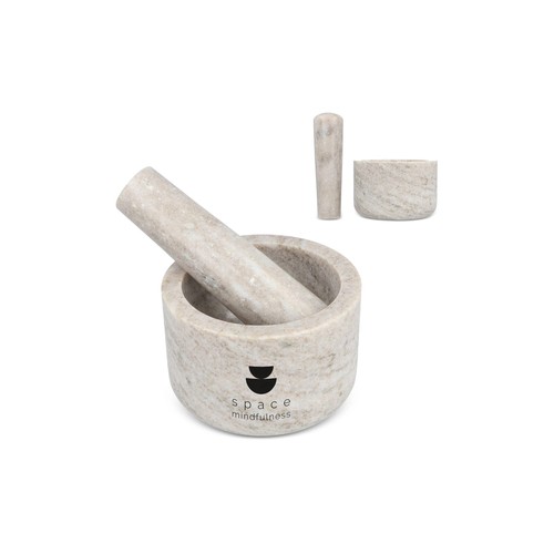 Sagaform Sten Travertine Mortier et Pilon Personnalisé
