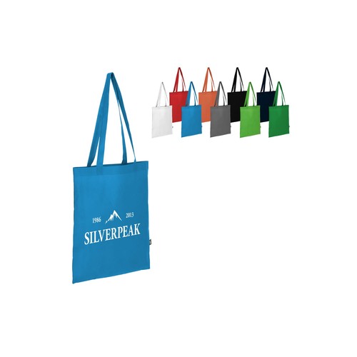 R-PET Sac de transport non tissé personnalisé à longues poignées 38 x 42cm 75g/m²