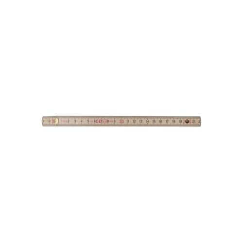 Règle pliante en bois 2m premium, naturel - 5