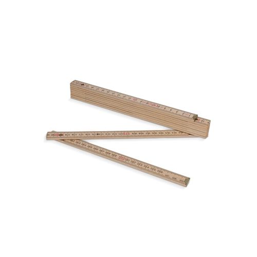 Règle pliante en bois 2m premium, naturel - 2