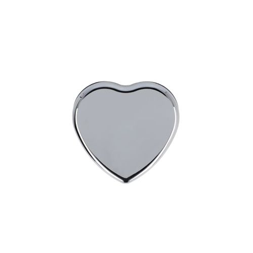 Baume à lèvres plat métallique en forme de cœur - 3
