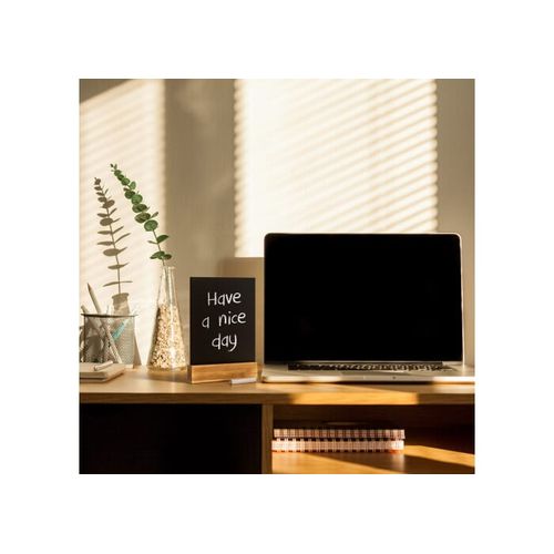 Tableau noir dans un support en bois - 4
