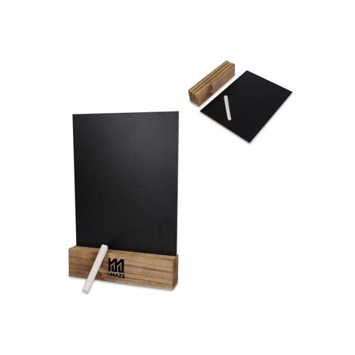 Tableau noir dans un support en bois - 1