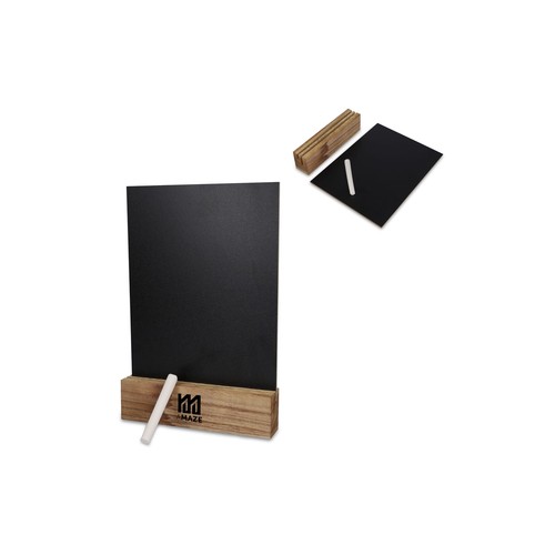 Tableau noir personnalisé dans un support en bois
