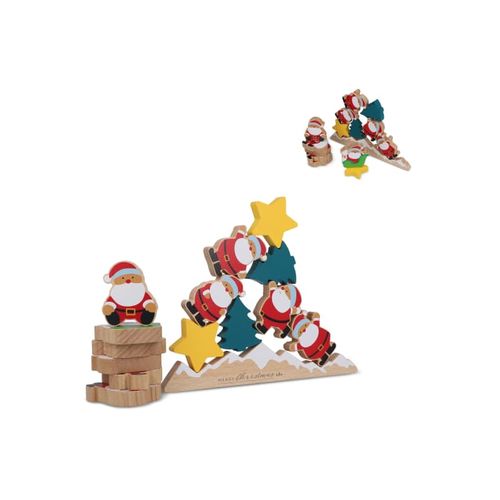 InSideOut  Jeu d'équilibre du Père Noël en bois