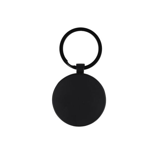 Porte-clés en bambou et métal rond - 3