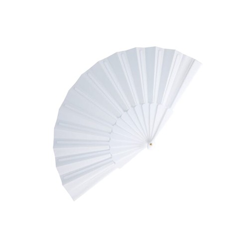 Éventail à main plastique &amp; polyester - 2