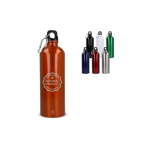 BOTELLA DE PARED SIMPLE R-SS CON MOSQUETÓN 750ML