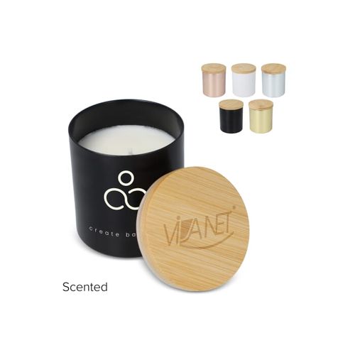Bougie végétale parfumée Bhakti dans un pot en aluminium recyclé - 1