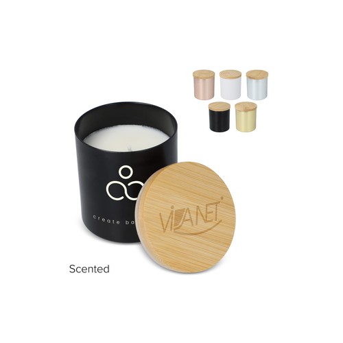 Bougie végétale parfumée Bhakti dans un pot en aluminium recyclé - 1