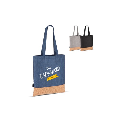 Sac de transport R-PET & liège personnalisé 35 x 40cm
