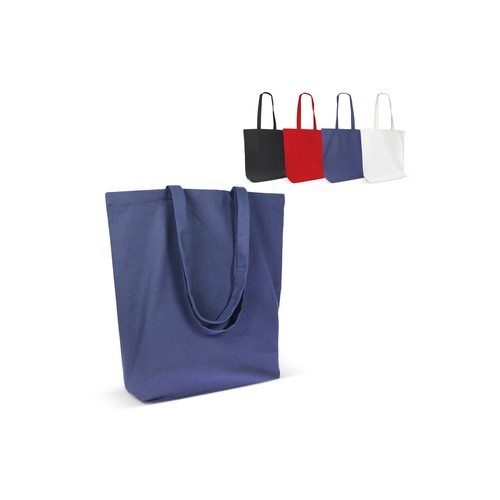 Sac en coton bio couleur long 270g/m² 42x12x43 cm personnalisé