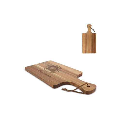 Planche de service en acacia 37 x 18 x 1.5cm personnalisée