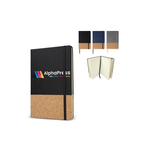 Carnet de notes R-PET & liège A5 personnalisé