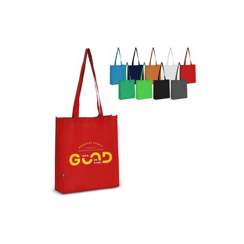 R-PET Sac de transport non tissé personnalisé 38 x 9 x 42cm 75g/m²
