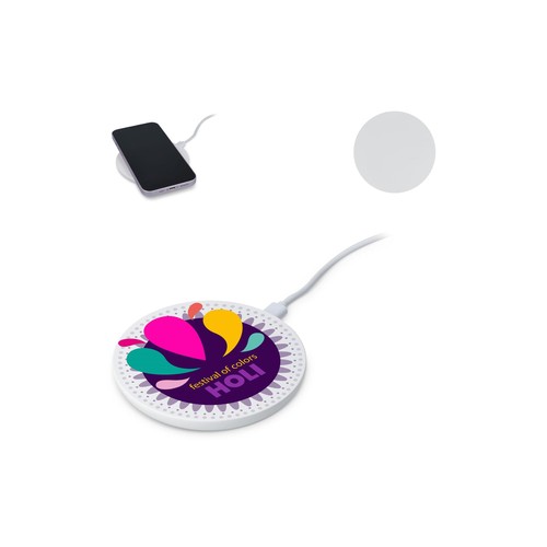 Chargeur rapide sans fil 15 W avec indicateur LED - 1