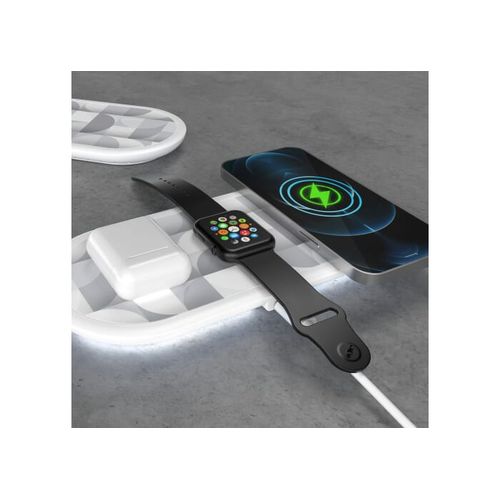 Chargeur sans fil rapide 3-en-1 15 W   téléphones / Apple Watch / AirPod - 4