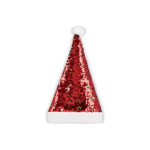 Bonnet de Noël à paillettes bicolores - 4