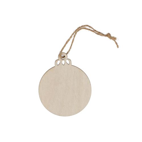 Ornement de Noël en bois en forme de boule - 2