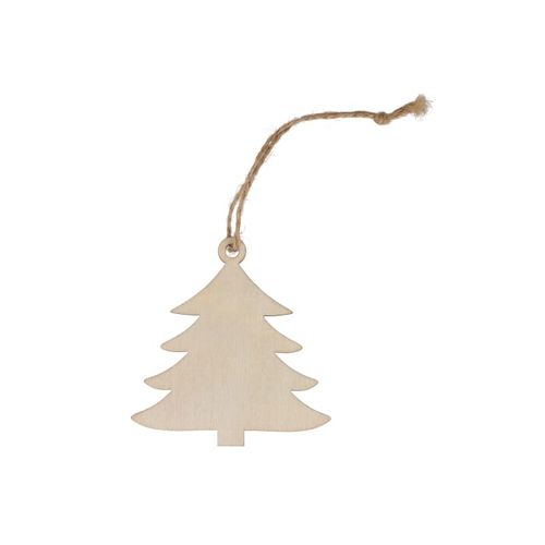Ornement de Noël en bois en forme de sapin - 2