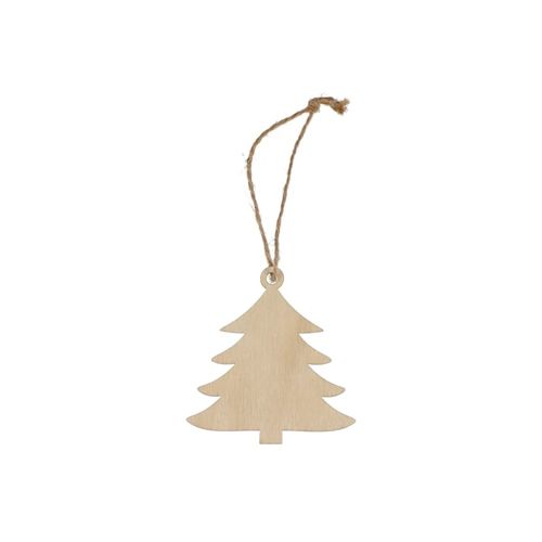 Ornement de Noël en bois en forme de sapin - 4