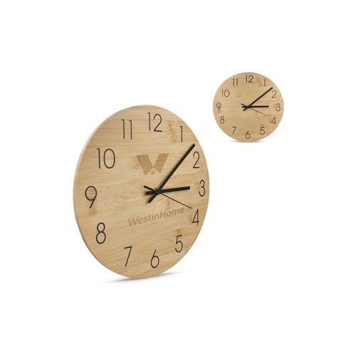 Horloge murale en bambou - 1