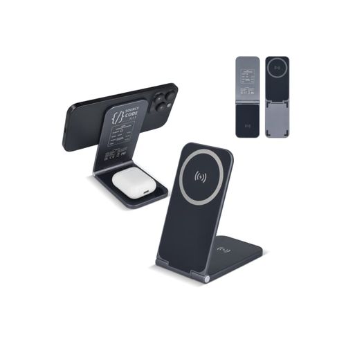 2255 -Xoopar Zero Chargeur sans fil 2 en 1 compatible avec MagSafe - 1