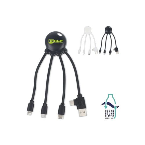 4009| Xoopar Eco Octopus Câble de recharge Ocean Bound Plastic - 1