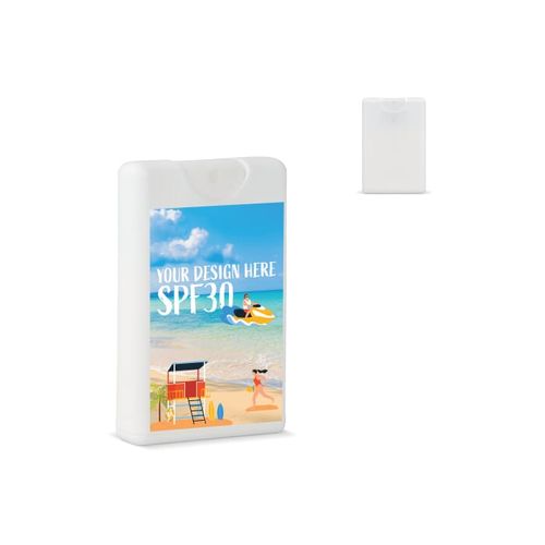 Carte de crédit Spray solaire SPF30 matériau recyclé