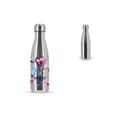 BOTELLA DE ACERO SAGAFORM NILS CROMO 500 ML