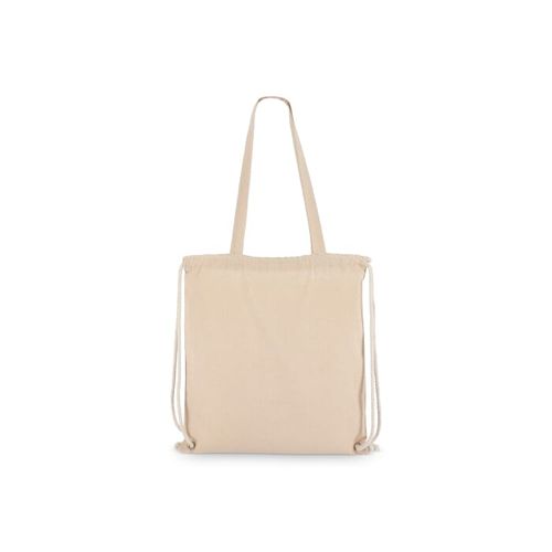 Sac fourre-tout à cordon en coton OEKO-TEX® 38 x 42cm 140g/m². - 4