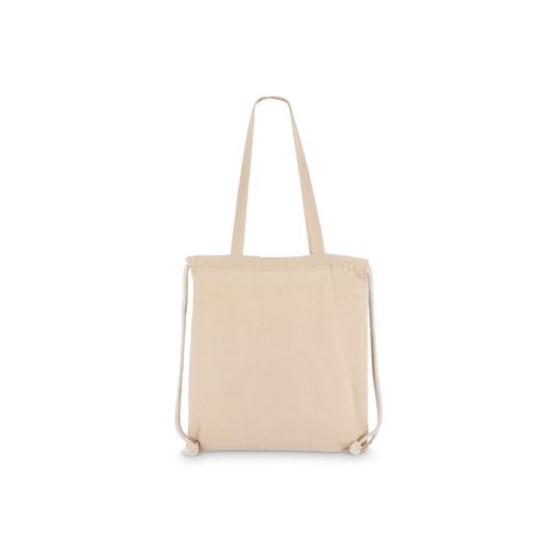 Sac fourre-tout à cordon en coton OEKO-TEX® 38 x 42cm 140g/m². - 5