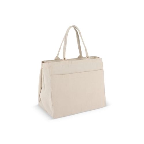 Sac fourre-tout en coton avec fermeture éclair OEKO-TEX® 39 x 24 x 34cm 320g/m². - 4