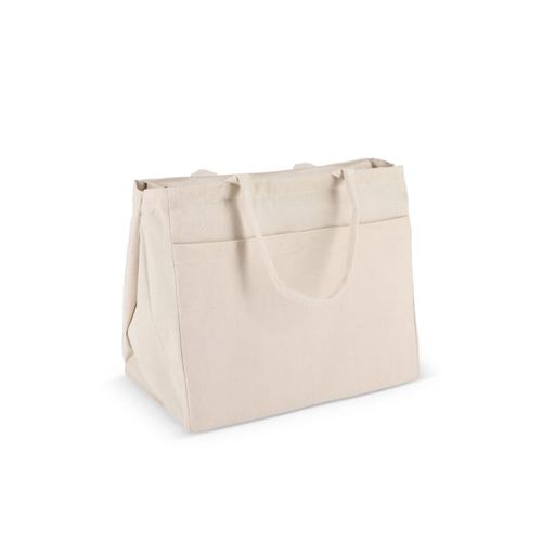 Sac fourre-tout en coton avec fermeture éclair OEKO-TEX® 39 x 24 x 34cm 320g/m². - 3