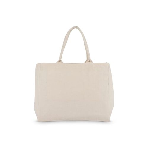 Sac fourre-tout en coton avec fermeture éclair OEKO-TEX® 39 x 24 x 34cm 320g/m². - 9