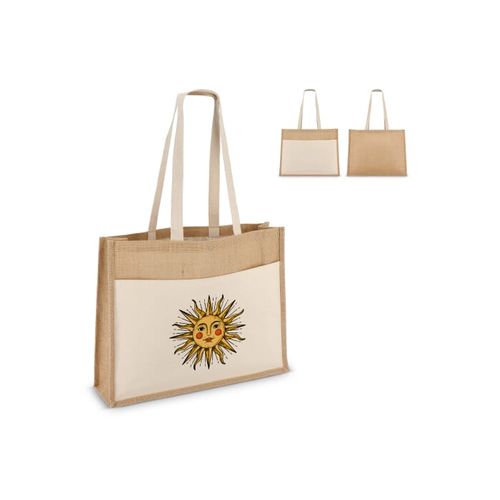 Sac fourre-tout en jute OEKO-TEX® 45 x 12 x 35cm 320g/m²