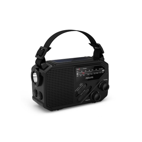 Radio d'urgence Philips TAR1609 avec tuner analogique FM/AM et lampe de poche - 2