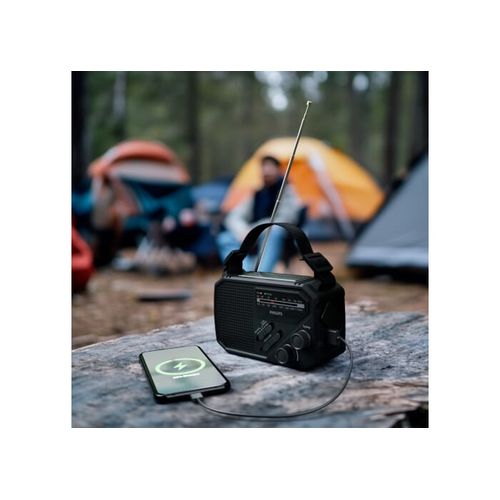 Radio d'urgence Philips TAR1609 avec tuner analogique FM/AM et lampe de poche - 4