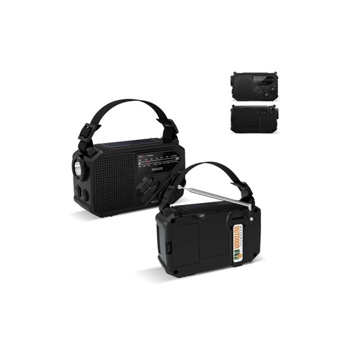 PHILIPS TAR1609 RADIO DE EMERGENCIA CON SINTONIZADOR ANALÓGICO FM/AM Y LINTERNA