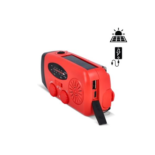 SafeSound Radio di emergenza a energia solare e avvolgimento manuale