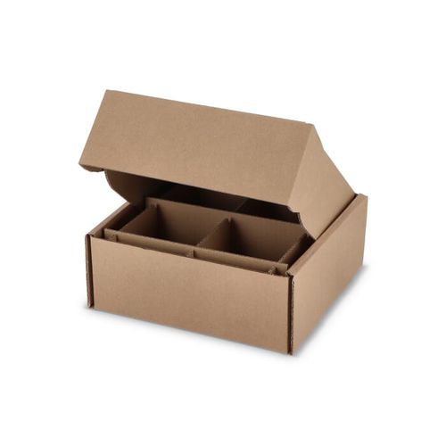 Boîte cadeau personnalisée pour 4 mugs 24.3 x 24.3 x 9.9 cm - 3