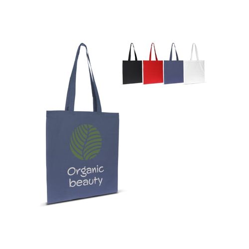 Sac en coton bio couleur long 140g/m² 38x42 cm - 1