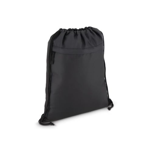 Sac à cordon en R-PET 600D enduit PU, dimensions 33 x 42 cm - 2