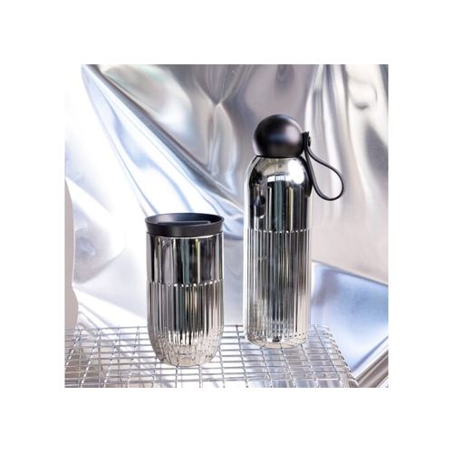 Sagaform Bouteille en acier Tekla chromé (recyclé) 500 ml - 7