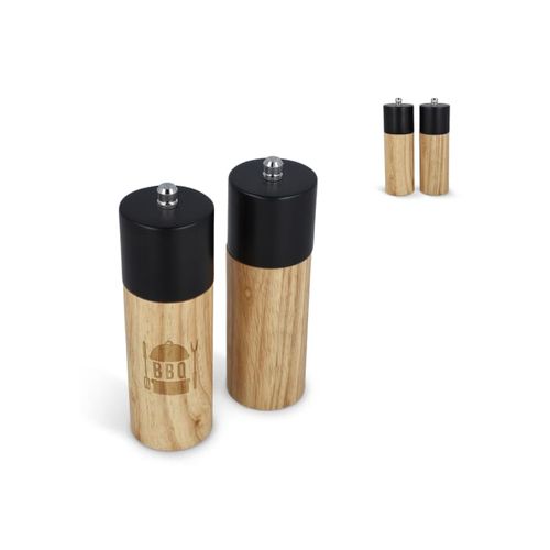 Ensemble de moulins à sel et à poivre en bois InSideOut
