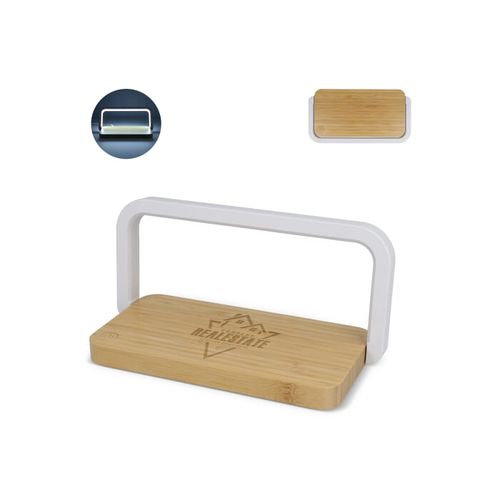 Chargeur sans fil 15 W avec lampe LED à intensité variable - 1